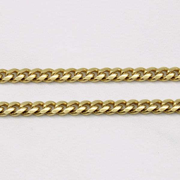 18k Yellow Gold Curb Link Chain | 24  | For Discount