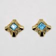 Blue Topaz Earrings | 0.56ctw | For Discount