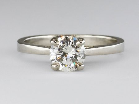 100 Ways  GIA Certified Diamond Solitaire 18K White Gold Ring | 0.83 ctw SI1 J | SZ 5.5 Sale