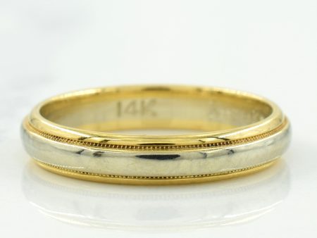 14k Two Tone Gold Band | SZ 4.75 | Supply