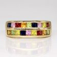 14k Yellow Gold Multi Gem Ring | 1.44ctw | SZ 7 Hot on Sale