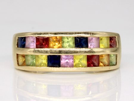 14k Yellow Gold Multi Gem Ring | 1.44ctw | SZ 7 Hot on Sale