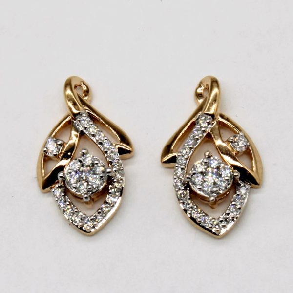 Cluster Set Diamond Earrings | 0.18ctw | Online now