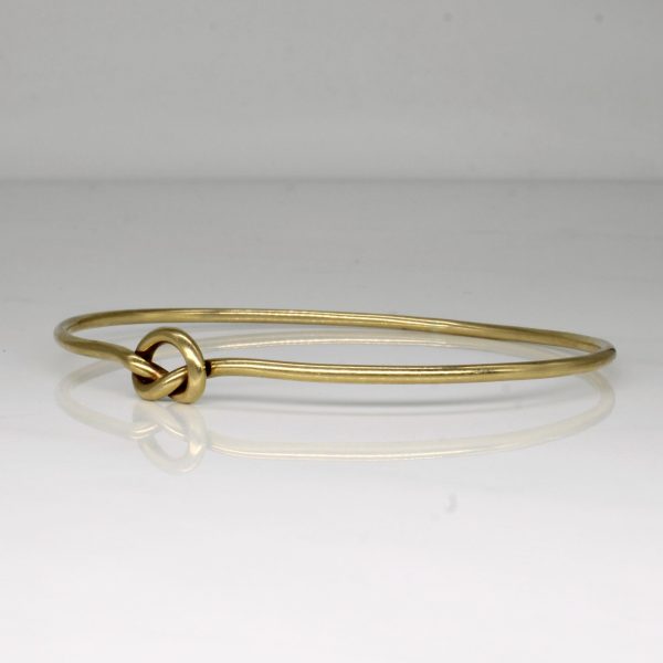 9k Yellow Gold Knot Bracelet | 7  | For Sale