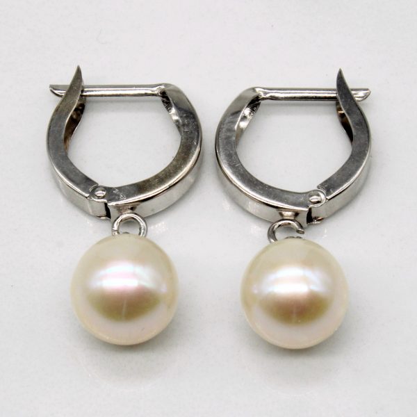 14k Pearl Drop Earrings Online Hot Sale