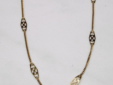 10k Yellow Gold Necklace | 14  | For Sale