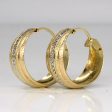 18k Tri Tone Gold Hoop Earrings Sale