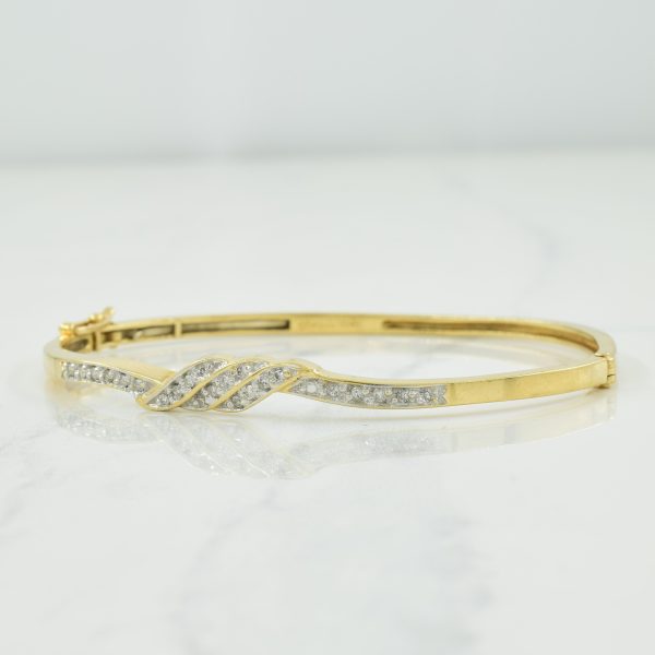 10k Yellow Gold Diamond Bracelet | 0.16ctw | 7  | Online Hot Sale