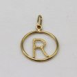 16k Yellow Gold  R  Pendant Online Hot Sale