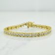 10k Yellow Gold Diamond Tennis Bracelet | 0.42ctw | 7  | Online now