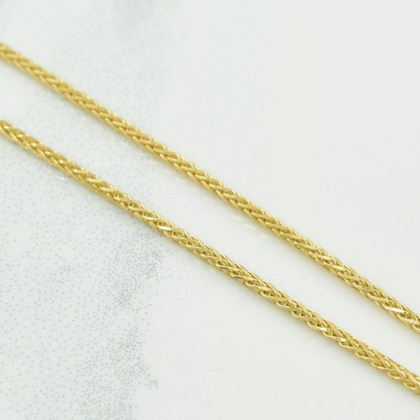 10k Yellow Gold Wheat Chain | 22  | Online Hot Sale