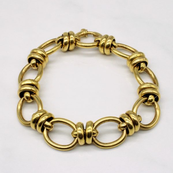 20k Yellow Gold Unique Link Bracelet | 8  | on Sale