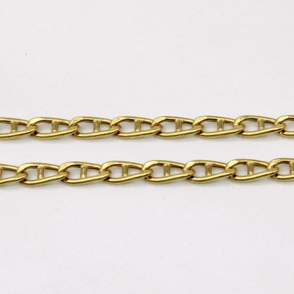 18k Yellow Gold Anchor Link Chain | 24  | Discount