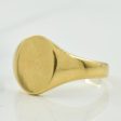 10k Yellow Gold Signet Ring | SZ 5 | Online now