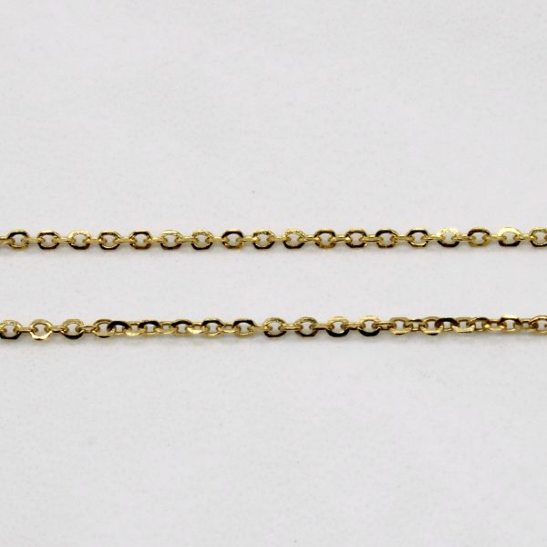 14k Yellow Gold Oval Link Chain | 20  | on Sale