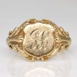 10k Yellow Gold Initial Ring | SZ 5.5 | Discount