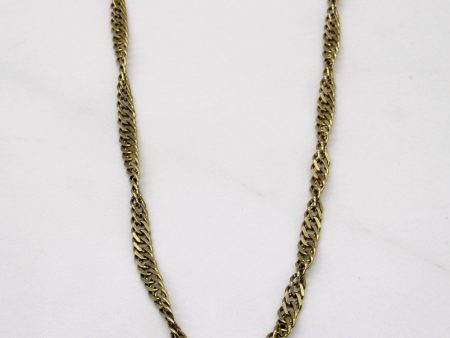 9k Yellow Gold Link Chain | 17  | For Discount