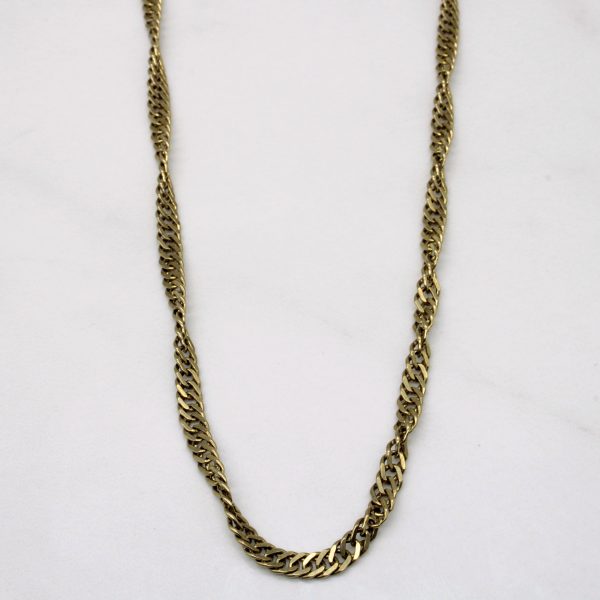 9k Yellow Gold Link Chain | 17  | For Discount