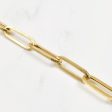 18k Yellow Gold Paperclip Chain | 17.25  | Sale