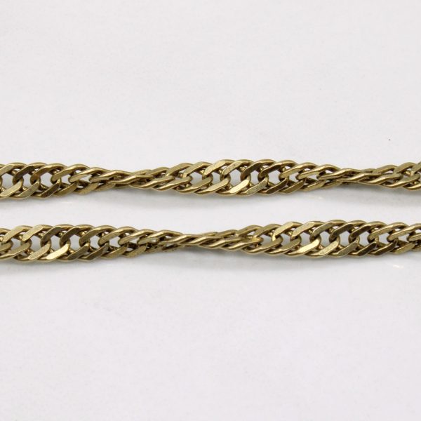 9k Yellow Gold Link Chain | 17  | For Discount