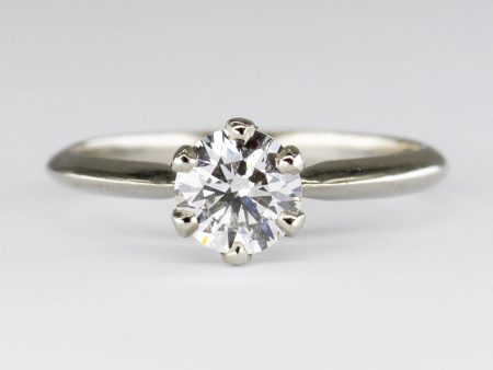 100 Ways  Six Prong Diamond Solitaire 18k Ring | 0.76 ct VS1 G H | SZ 5.75 Online Sale