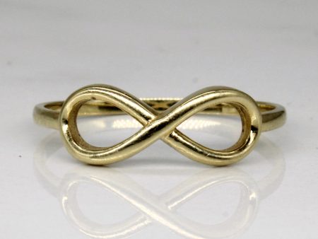 Yellow Gold Infinity Ring | SZ 7.75 | For Discount