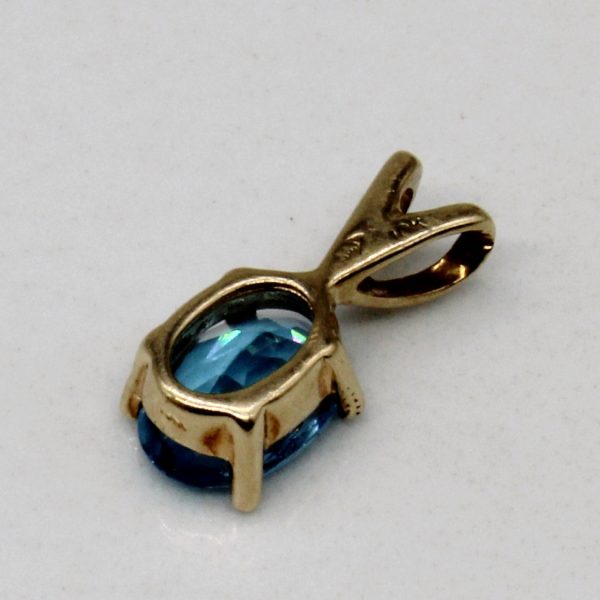 Blue Topaz Pendant | 0.80ct | For Sale