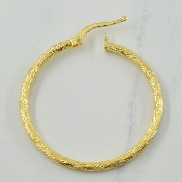 18k Yellow Gold Hoop Earrings | Online Sale