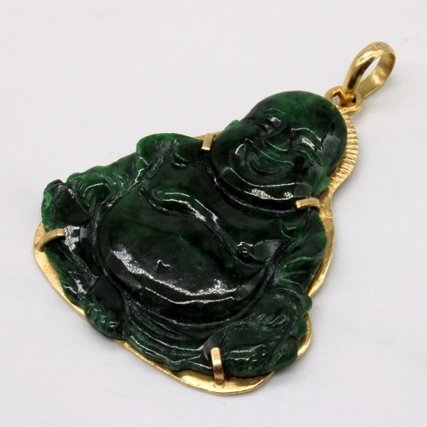 Carved Maw Sit Sit Jade Buddha Pendant | 60.00ct | Online Hot Sale