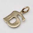 14k Yellow Gold  a  Initial Pendant For Sale