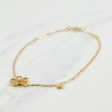 18k Gold Flower Design Diamond Bracelet | 0.05ctw | 7  | Sale