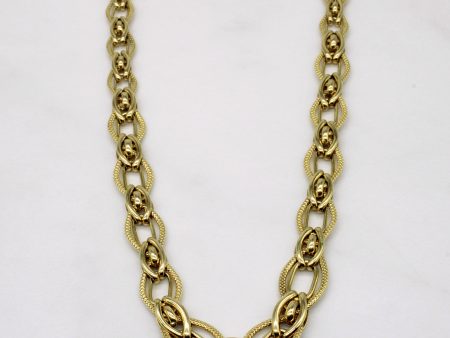 14k Yellow Gold Unique Link Chain | 18  | on Sale