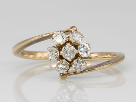 Antique Old European Cut Diamond Ring | 0.42ctw | SZ 6.75 | Hot on Sale