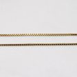 14k Yellow Gold Box Link Chain | 15  | Discount