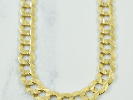 10k Italian Yellow Gold Cuban Link Chain | 24  | Online now