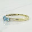 Blue Topaz & Diamond Ring | 0.50ctw, 0.06ctw | SZ 10.25 | Sale