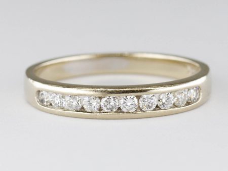 Channel Set Diamond Band | 0.20ctw | SZ 6.25 | Supply