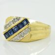 Blue Sapphire & Diamond Ring | 0.50ctw, 0.06ctw | SZ 8.5 | Cheap