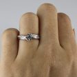 Bypass Solitaire Diamond with Accents Engagement Ring | 0.88ctw | SZ 4.5 | For Cheap