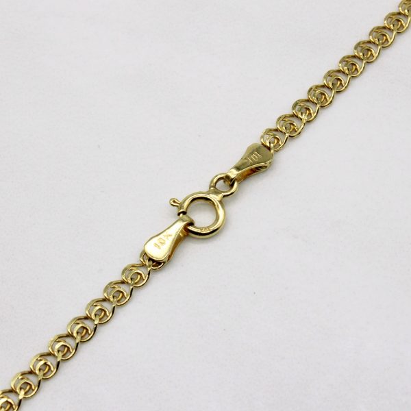 10k Yellow Gold Unique Link Chain | 20  | Online Sale