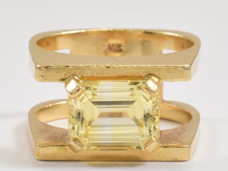 Yellow Sapphire Ring | 4.80ct | SZ 7 | Sale