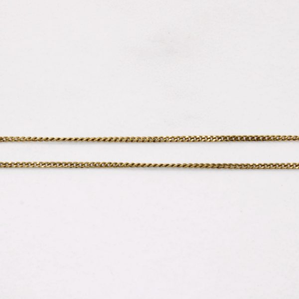 14k Yellow Gold Curb Chain | 16  | Online now