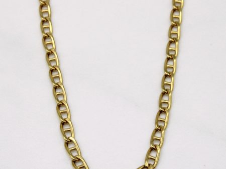 18k Yellow Gold Anchor Link Chain | 24  | Discount