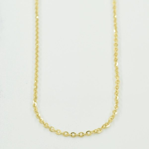 10k Yellow Gold Cable Chain | 15.5  | Fashion