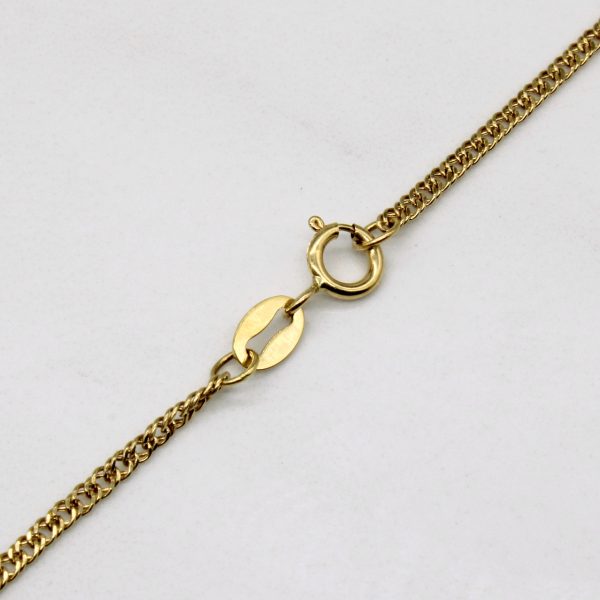 18k Yellow Gold Chain | 22  | Fashion