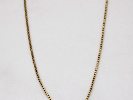 14k Yellow Gold Box Link Chain | 15  | Discount