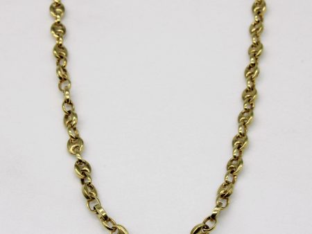 14k Yellow Gold Anchor Link Chain | 24  | on Sale