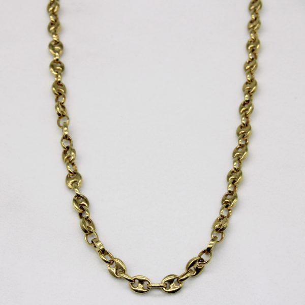 14k Yellow Gold Anchor Link Chain | 24  | on Sale