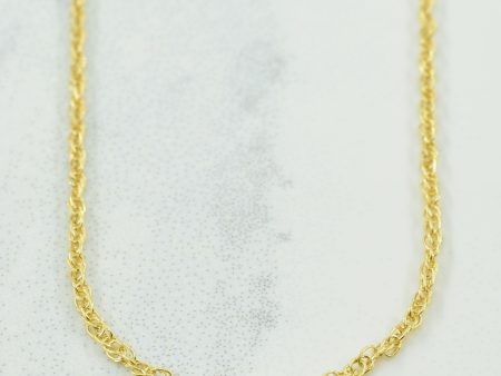 10k Yellow Gold Prince of Wales Chain | 17  | Online Sale