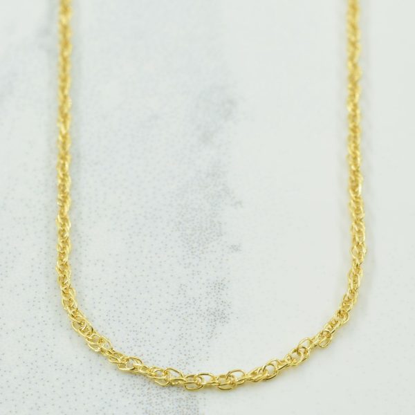 10k Yellow Gold Prince of Wales Chain | 17  | Online Sale